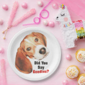 糖菓を言いましたか。 ビーグル犬 ペーパープレート (パーティー)