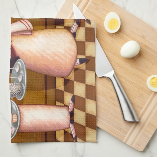 糖菓Appétit キッチンタオル (四つ折り)