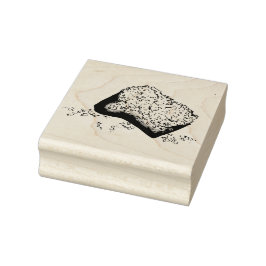 糖質ベイグネットペストリールイジアナフランスのスタイル食品 ラバースタンプ