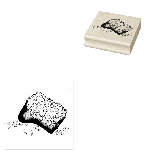 糖質ベイグネットペストリールイジアナフランスのスタイル食品 ラバースタンプ (押印)