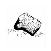 糖質ベイグネットペストリールイジアナフランスのスタイル食品 ラバースタンプ (インプリント)