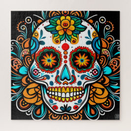 糖鮮やかスカルお祝い ジグソーパズル