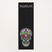 糖鮮やかスカル ヨガマット (正面)