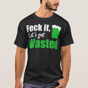 糞は白を無駄にする Tシャツ