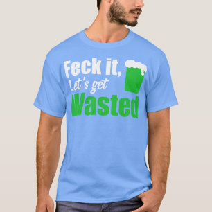 糞は白を無駄にする Tシャツ