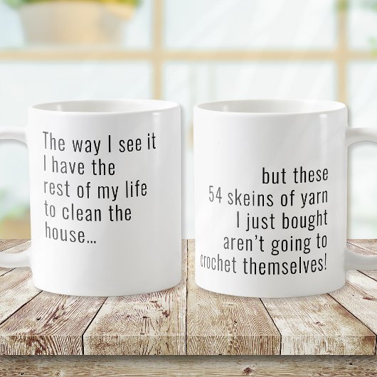 糸おもしろい切り コーヒーマグカップ