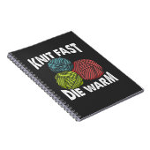 糸おもしろい編み物女性編み機編みユーモア ノートブック (右側)