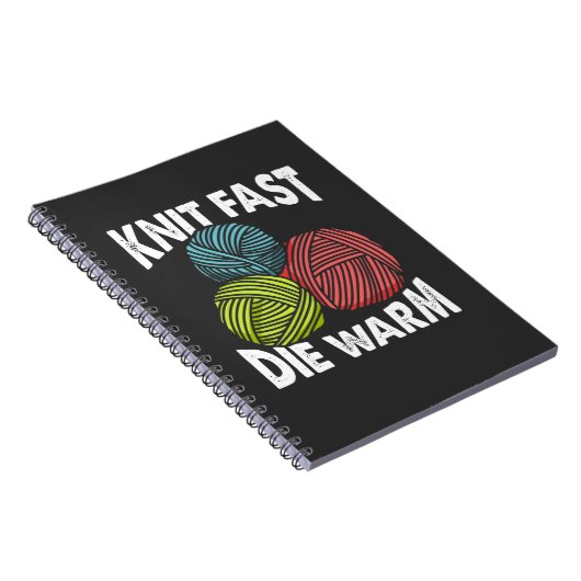 糸おもしろい編み物女性編み機編みユーモア ノートブック (右側)