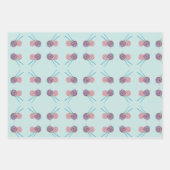 糸および針巻き紙フラットシートセット3 ラッピングペーパーシート (正面2)