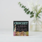 糸かぎ針の水彩ドードル玉 スクエア名刺 (スタンド正面)