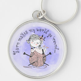 糸で世界を作る キーホルダー