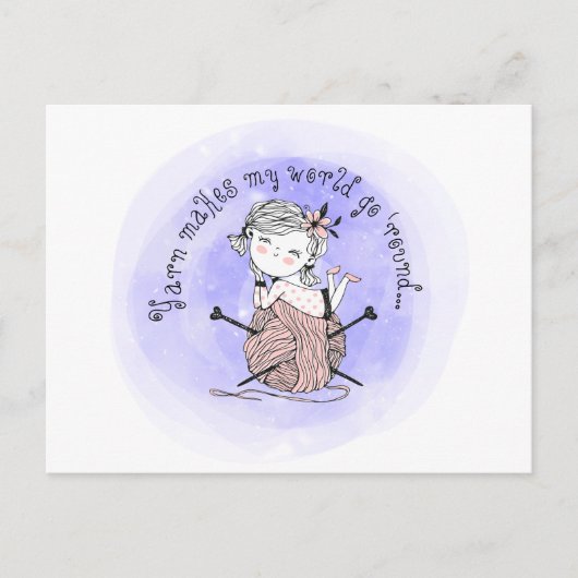 糸で世界を作る ポストカード (正面)