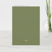 糸で描かれたアラビアのヒジャブのバレリーナ Eid Milad カード (裏面)