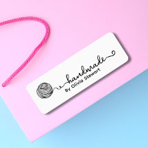 糸と名前をカスタムするでクロシェのシール