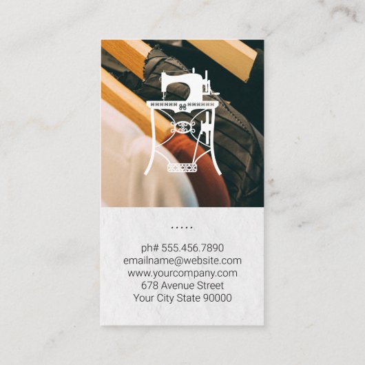 糸と針 |ハンガー 名刺 (裏面)