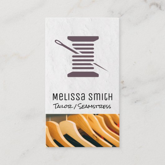 糸と針 |ハンガー 名刺 (正面)