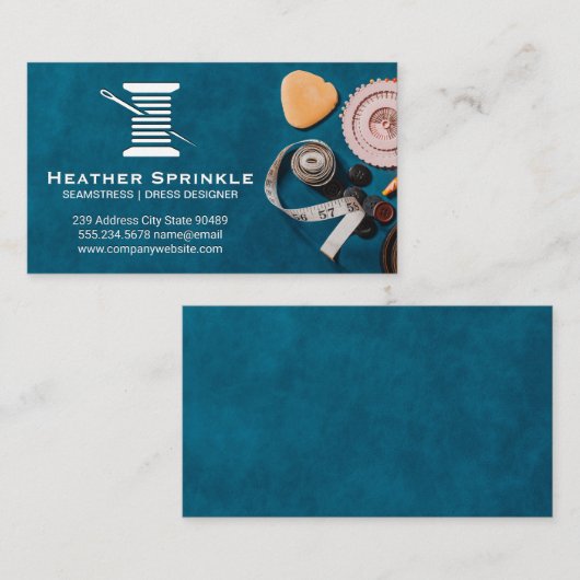 糸と針 | 工芸工房 名刺 (正面/裏面)