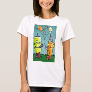 糸によって付けられる Tシャツ