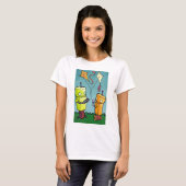 糸によって付けられる Tシャツ (正面フル)