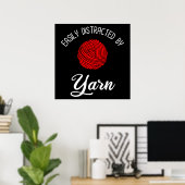 糸に容易に気を取られる ポスター (ホームオフィス)