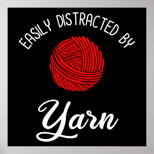 糸に容易に気を取られる ポスター (正面)