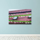 糸に雨粒を付ける キャンバスプリント (インサイチュ (ウッドフロア))