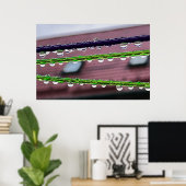 糸に雨粒を付ける ポスター (ホームオフィス)