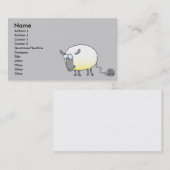 糸のおもしろいクローン羊の漫画のボール 名刺 (正面/裏面)