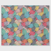 糸のカラフル糸 ラッピングペーパー (フラット)