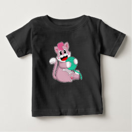 糸のキャットボール ベビーTシャツ