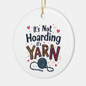 糸のクロシェもしーギフトニットではない セラミックオーナメント (左)