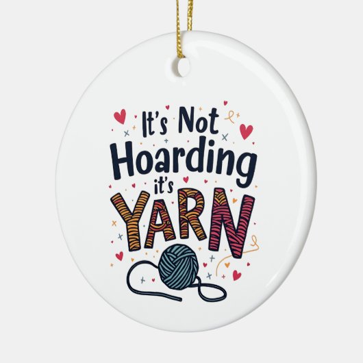 糸のクロシェもしーギフトニットではない セラミックオーナメント (左)