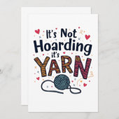 糸のクロシェもしーギフトニットではない 招待状 (正面/裏面)