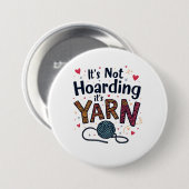 糸のクロシェもしーギフトニットではない 缶バッジ (正面&裏面)