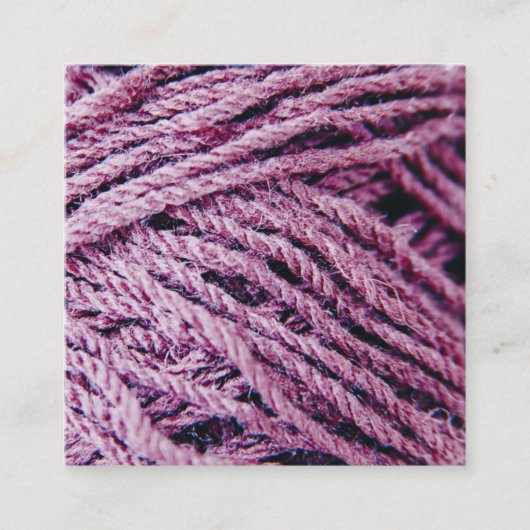 糸のクローズアップフォトカスタム コーリングカード (正面)