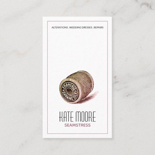 糸のシームレステーラースプール 名刺 (正面)