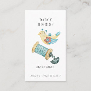 糸のシームレステーラーピンクッションスプール 名刺