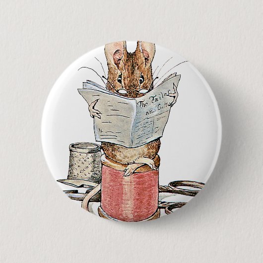 糸のスプールのテーラーマウス 缶バッジ (正面)
