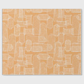 糸のスプール裁縫のシーパス ラッピングペーパー (フラット)