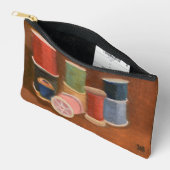 糸のスプール アクセサリーポーチ (見開き)