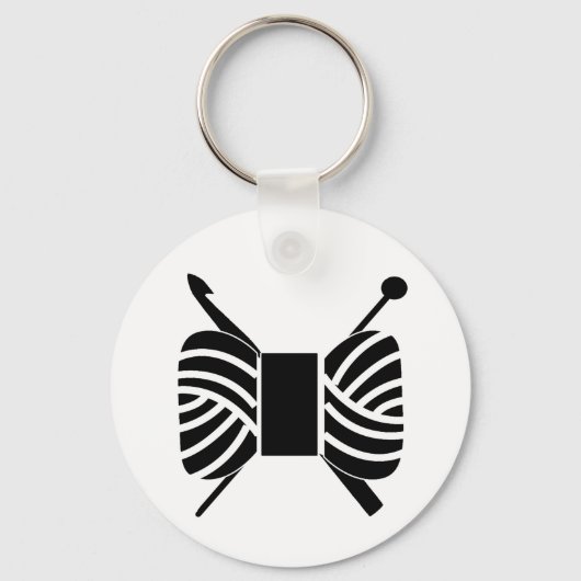 糸のロゴニット編み{Light} キーホルダー (正面)