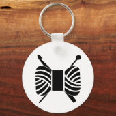 糸のロゴニット編み{Light} キーホルダー (正面)