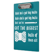 糸の大きな玉・かぎ針工芸品{Dark} クリップボード (左)