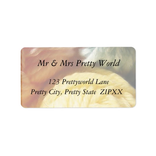 糸の柔らかいボール ラベル (正面)