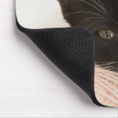 糸の玉に子猫を乗せて マウスパッド (コーナー)