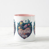 糸の糸を入れていもしない – かわいい鳥のハート マグカップ (中央)