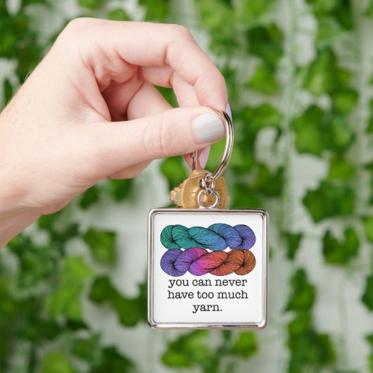 糸の編み物が過ぎることはないおもしろい キーホルダー (手)