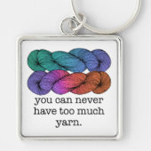 糸の編み物が過ぎることはないおもしろい キーホルダー (正面)