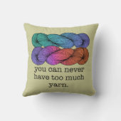 糸の編み物が過ぎることはないおもしろい クッション (裏面)