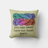 糸の編み物が過ぎることはないおもしろい クッション (正面)